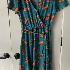 Faux wrap dress